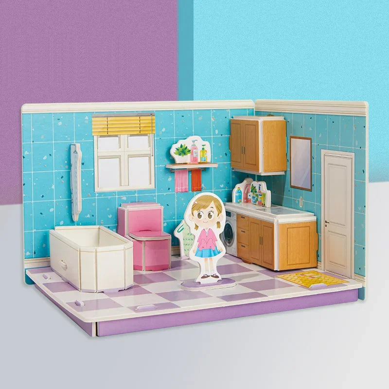 Casinha Mágica dos Sonhos 3D - Monte, Decore e Divirta-se!