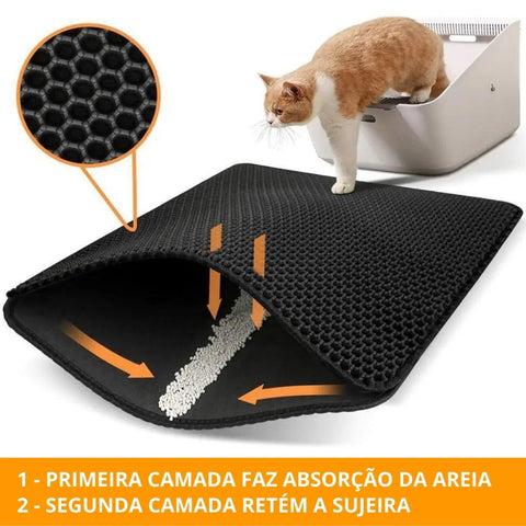 Tapete Para Gato - Areia Sem Bagunça - Free Mat