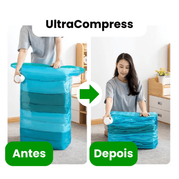 Ultra Compressor á Vácuo Portátil - Organizador de Roupas*