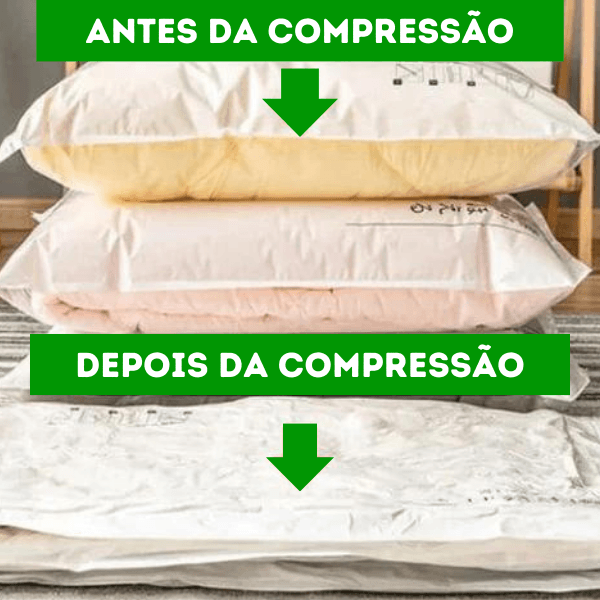 Ultra Compressor á Vácuo Portátil - Organizador de Roupas*